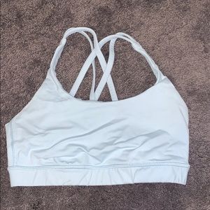 light blue lulu sports bra